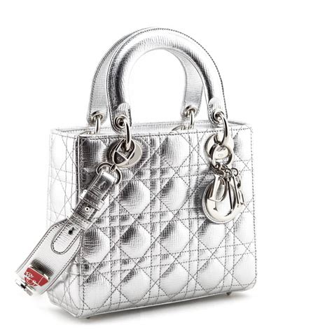 dior silver bag|small dior bag.